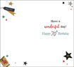 Picture of HAPPY 70TH BIRTHDAY CARD